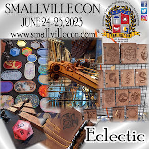 Eclectic's booth display with handmade items