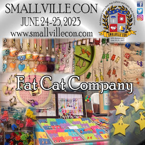 Fat Cat Company displays of handmade jewelry and keychains