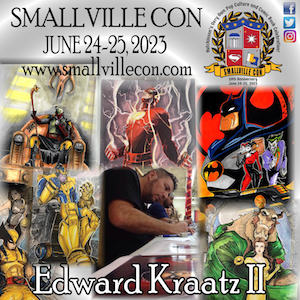 Edward Kraatz II with some of his cover artwork
